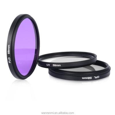 China Black UV+FLD+ FULL Lens Filters Camera Filter Kit For Canon Nikon Pentax Olympus Sigma Tamron Camera for sale