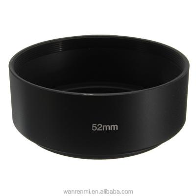 China 52mm Standard Black Metal Lens Hood For 52mm Lens DSLR Camera for sale