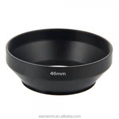 China 55mm Wide Angle Black Metal Lens Hood 55mm Filter Wire Camera Lens Hood for sale