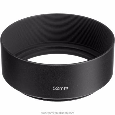 China 52mm black metal camera lens hood for sale