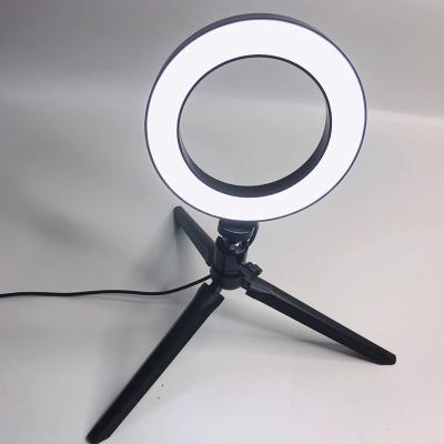 China Big/Small Dimmable LED Studio Camera Ring Light Phone Video Light Lamp with Tripods Ring Table Fill Light JM-01 for sale