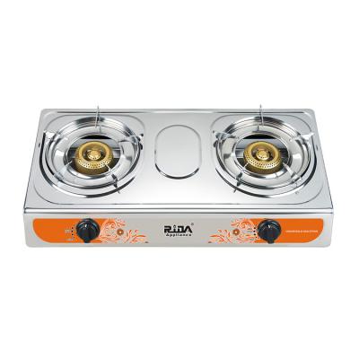 China Double ignition stainless steel commercial automatic table top honeycomb burner gas cooker cooktop stove for sale