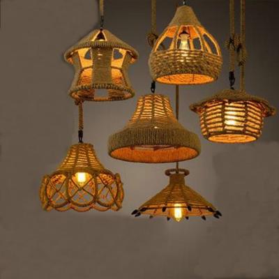 China Traditional manufacturers selling indoor traditional hemp rope antique chandelier for sale