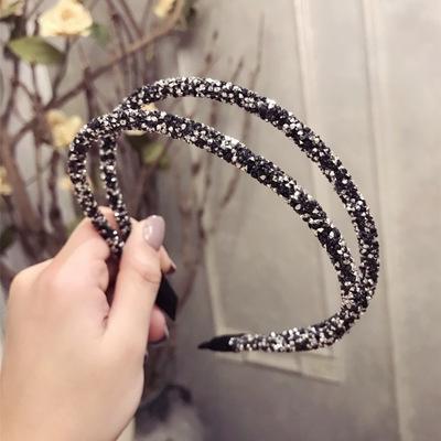 China Popular Korean Fashion Vintage Hair Accessories Fashion Girls 2020 Luxury Crystal Headband For Women for sale