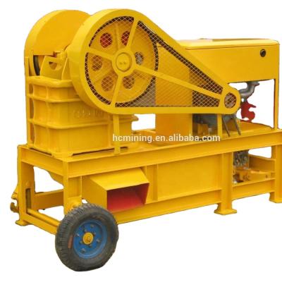 China Hot Sale Factory Construction High Quality Small Crushing Mobile Jaw Crusher Machine for sale