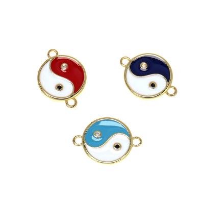 China New FASHIONABLE Colorful Chinese Features Yin Yang Necklace Charm Gossip Religious Pendant for Necklace Jewelry for sale