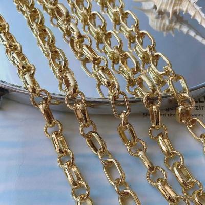 China Environmental Friendly Handmade Large Heavy Oval Link Chains For DIY Necklace Jewelry Making for sale