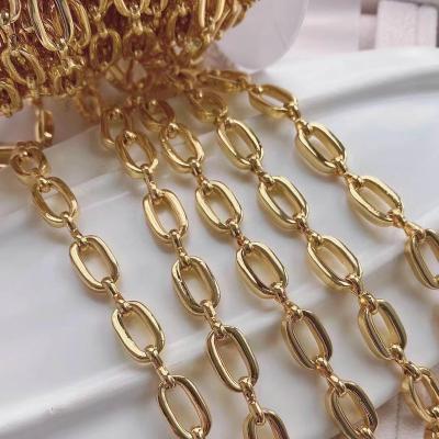 China Environmental Friendly Wholesale Gold Cable O Chain With Coil Chain Bulk For Craft DIY Jewelry Making for sale