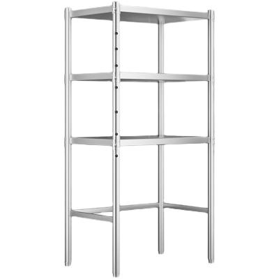 China Single Sided Factory Customized Storage Racking Stainless Steel Boltless Steel Shelf Rack For Kitchen for sale