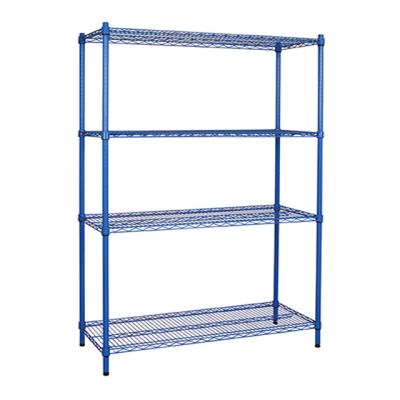 China Corrosion Protection Quality Guaranteed Heavy Duty OEM / Odm Powder Coated Metal Storage Wire Shelf Grid Shelving for sale