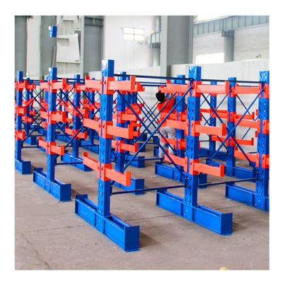 China Factory direct sales corrosion protection of high quality wooden or pipe storage rack warehouse cantilever shelving system for sale