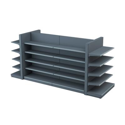 China Customized Double Sided Supermarket Display Gondola Shelves Store Rack Rack Retail Shelf Store Equipment Racks for sale