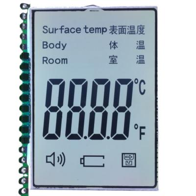 China 4 Digits 7 Segment Transmissive Display Customize Segment LCD Panel HTN LCD Display 84.5x50.6 for sale