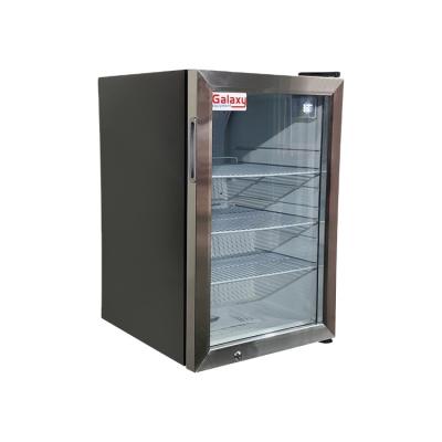 China Single-temperature Meisda 68L countertop display refrigerator with stainless steel door frame for sale