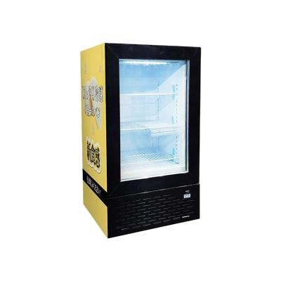 China Single-temperature 50L commercial ice cream display desktop freezer with private logo sticker merchandiser for sale