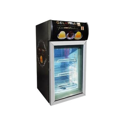 China 40L Single-temperature Ice Cream Freezer Worktop Freezer High Quality Refrigeration Equipment for sale