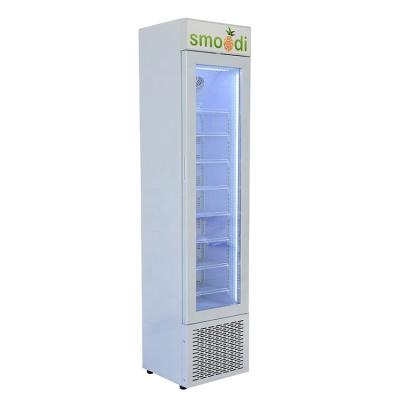 China Single-temperature Meisda 105L Single Glass Door Slim Drink Beer Freezer With Compressor for sale