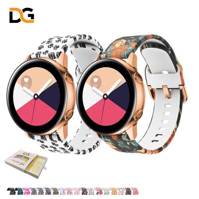 China Samsung Watch 3 Silicone Bands Soft Silicone Band Strap 20mm 22mm Smart Watch Band for sale