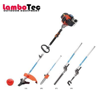 China Lambotec CE Approved Multi Function 43cc Brush Cutter Attachment Long Reach Hedge Trimmer Pole Saw 10