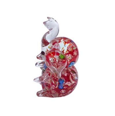 China New China Wholesale Creative Glass Elephant Opens Art Glass Animal Decoration Murano Home Decorative Simple Crystal Statue For Gifts for sale