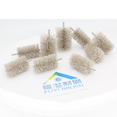 China Driving Brown Color Wire Abrasive Brush Industrial Brush Cleaning Brush for sale