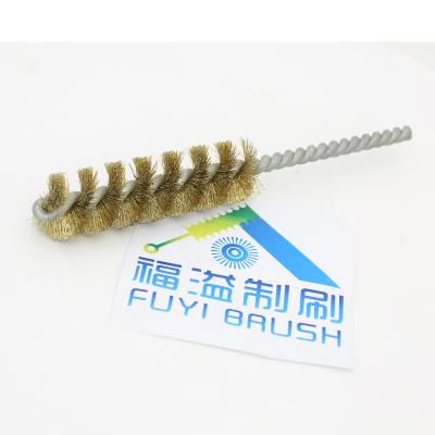 China Brass Pipe Industrial Wire Brush Tube Brush Spiral Brush for sale