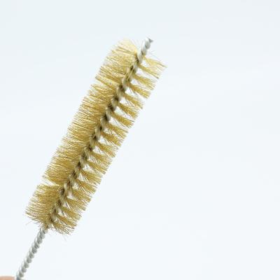 China POLISING TUBE Brass Wire Spiral Brush Twisted In Wire Brush Industrial Brush for sale