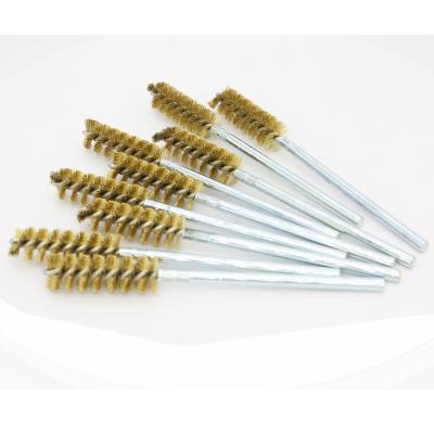 China POLISING TUBE polishing industrial brush filament brass brush twisted in wire cleaning brush for sale