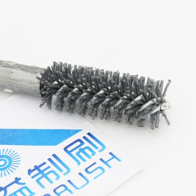 China TUBE POLISING Abrasive Brush Strong Handle Shank Twisted In Wire Carbide Silicon Brush for sale