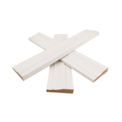 China Modern White Gesso Primed MDF Edge Line For House Decoration for sale