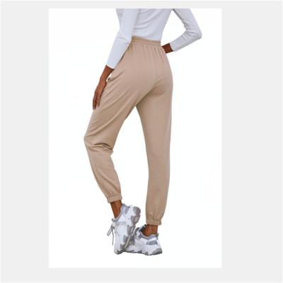 China 2021 Winter Women's Anti-Wrinkle Sport Pants Gym Sweatpants Workout Fleece Pants Female Running Jogger Pants Winter Solid Thick Warm Pants Gym for sale