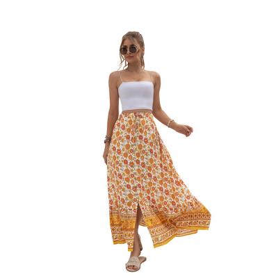 China Factory price anti-static plus size skirt women's summer seaside knitted worsted dress for sale