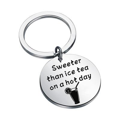 China Europe factory direct metal key chain metal badge keychain logo custom for sale