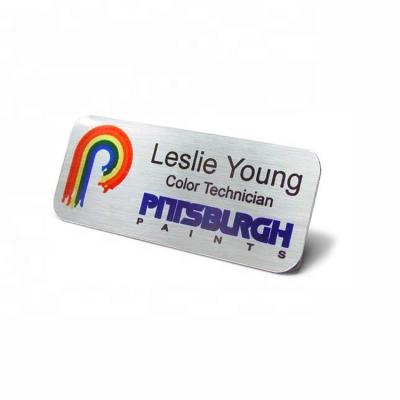 China Europe Factory Price Custom Custom Logo Name Badge Label Metal Business Card for sale