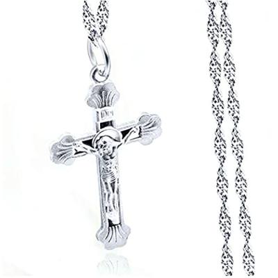 China Europe factory wholesale high quality micro pave cross necklace custom size for sale