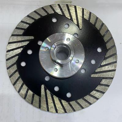 China Granite Manufacturers Supply High Quality 115mm Triangular Turbine Aluminum Flange Diamond Saw Blade Stone Cutting Blade for sale