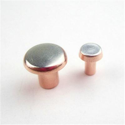 China alloy Silver electrical contact rivet for household switch / car relay for sale