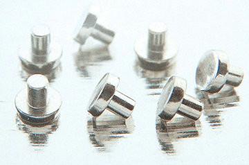 China AgNi Solid Electrical Silver Contact rivet for machine timer for sale