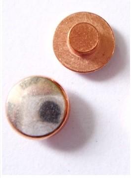 China bimetal Silver / Copper round head Electrical Contact Rivet For Low Voltage Device for sale