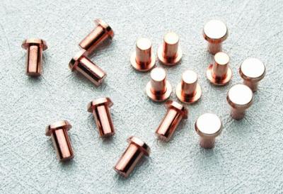 China silver / copper stable bimetal contacts , electrical contact materials for sale