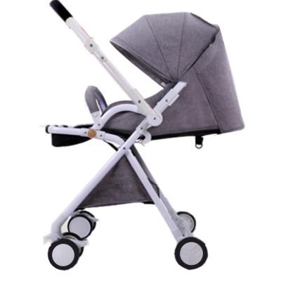 China Wholesale Lightweight Portable Baby Carriage High Landscape Aluminum Alloy Handle Baby Stroller Reverse Reversible for sale