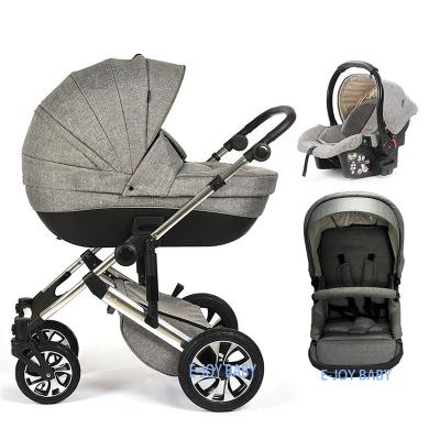 China 3 in 1 stroller bassinet factory price good quality baby stroller pram EN1888 3 in 1 travel system for sale