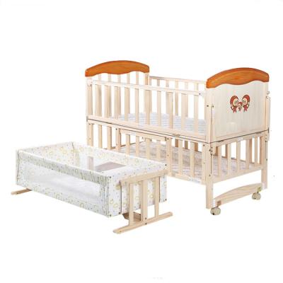 China Chinese Factory Price Expandable Multifunctional 7 IN 1 Wooden Baby Cribs For Baby Bedroom Furniture for sale