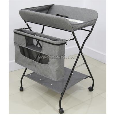 China 300D cloth netting customized with your brand/logo 300D canvas cloth baby foldable diaper changing table for sale