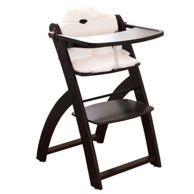 China Safety Comfortable Baby Dining Chair Furniture Modern Home High Sneak 100% Natural Beech Wood Baby Dining Chair for sale