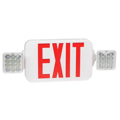 China Lighting Combo Exit Emergency Alarm Light Bar 120/277V Emergency Exit Sign LED Emergency Exit Light for sale