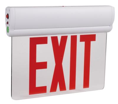 China Acrylic Power Failure Edge Lit LED Emergency Exit Sign for sale