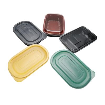 China 100% Food Grade Materials Disposable Bento Box Plastic pp Lunch Box Microwave Food Packaging Use Boxes for sale