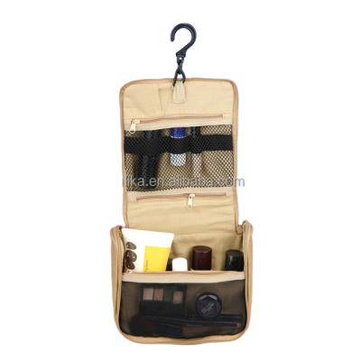 China Fashionable Size Quality Kraft Paper Bag Hanging Bag Brown Paper Cosmetic Makeup Bag for sale