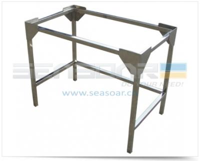 China Traditional stainless steel frame for the butcher block table for sale